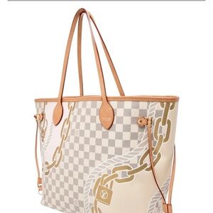 Louis Vuitton Damier Azur Nautical Neverfull Tote